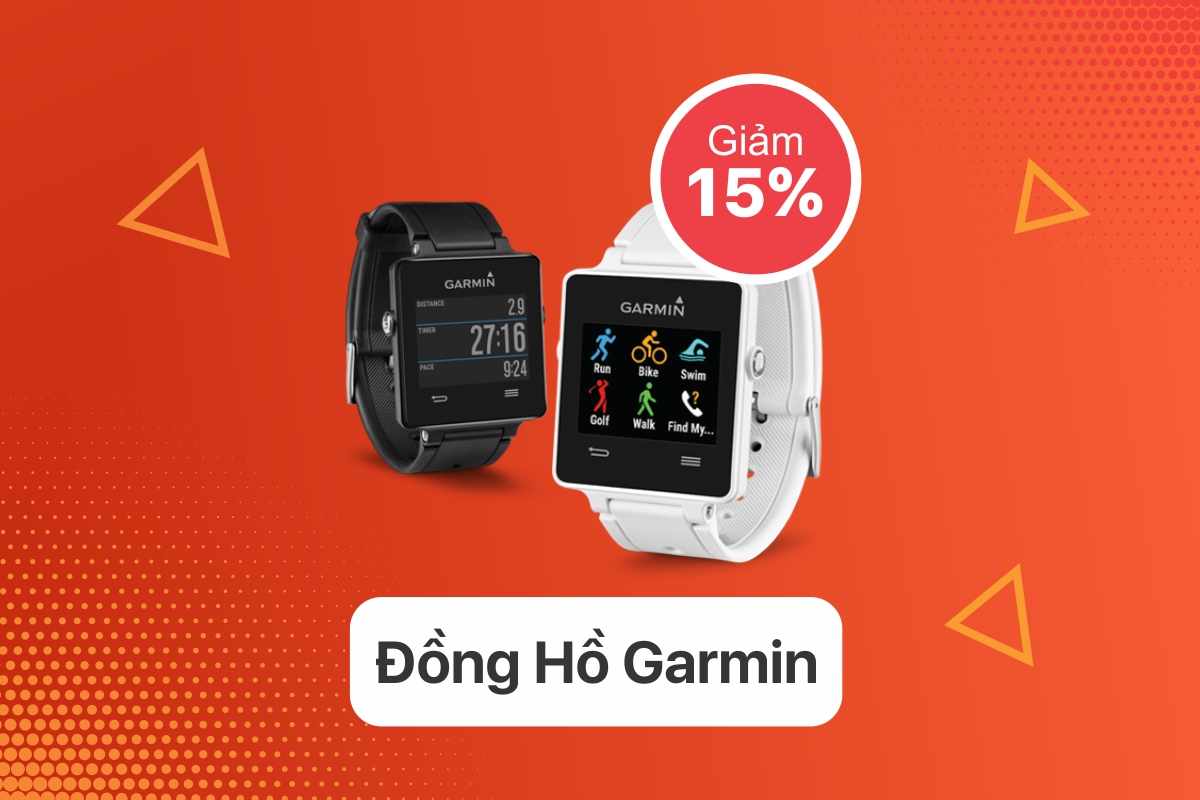Garmin giảm giá 15% tại Phi Long - Đồng hồ thông minh garmin - Smart watch garmin