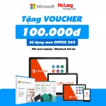 Mua Laptop, Macbook, Tablet tặng ngay Phiếu mua hàng 100,000đ cho Microsoft Office