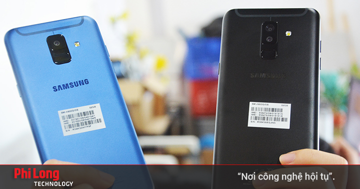 Mở hộp Galaxy A6 & A6+ chính hãng giá giá gần 7 triệu đồng tại Phi Long