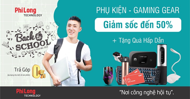 Phụ kiện - Gaming gear giảm giá sốc đến 50% và quà tặng mùa tựu trường