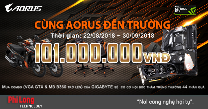 Mua Combo AORUS có cơ hội trúng ngay Honda Wawe RSX 110cc