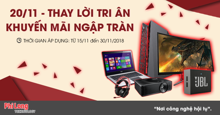 20/11 - Thay lời tri ân, khuyến mãi ngập tràn tại Phi Long