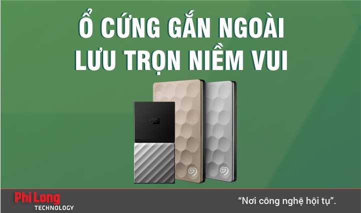 Ổ cứng gắn ngoài Seagate, WD giảm giá và tặng PMH đến 500k