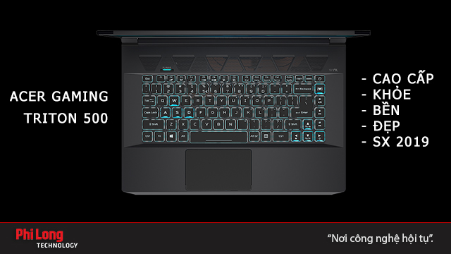 Acer Predator Triton 500 trang bị NVIDIA GeForce RTX đầu tiên tại Việt Nam
