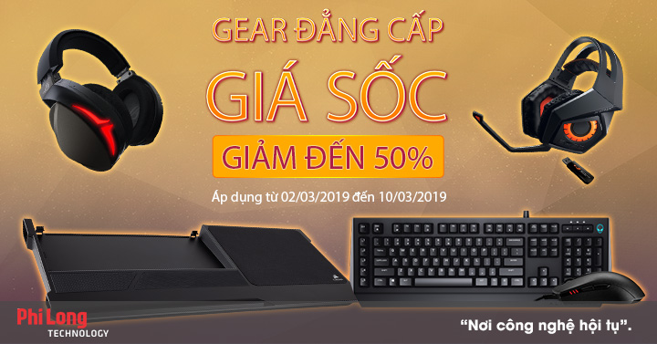 Gaming Gear đẳng cấp - Giảm sốc đến 50%
