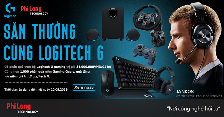 Săn thưởng cùng Logitech G tại Phi Long Technology