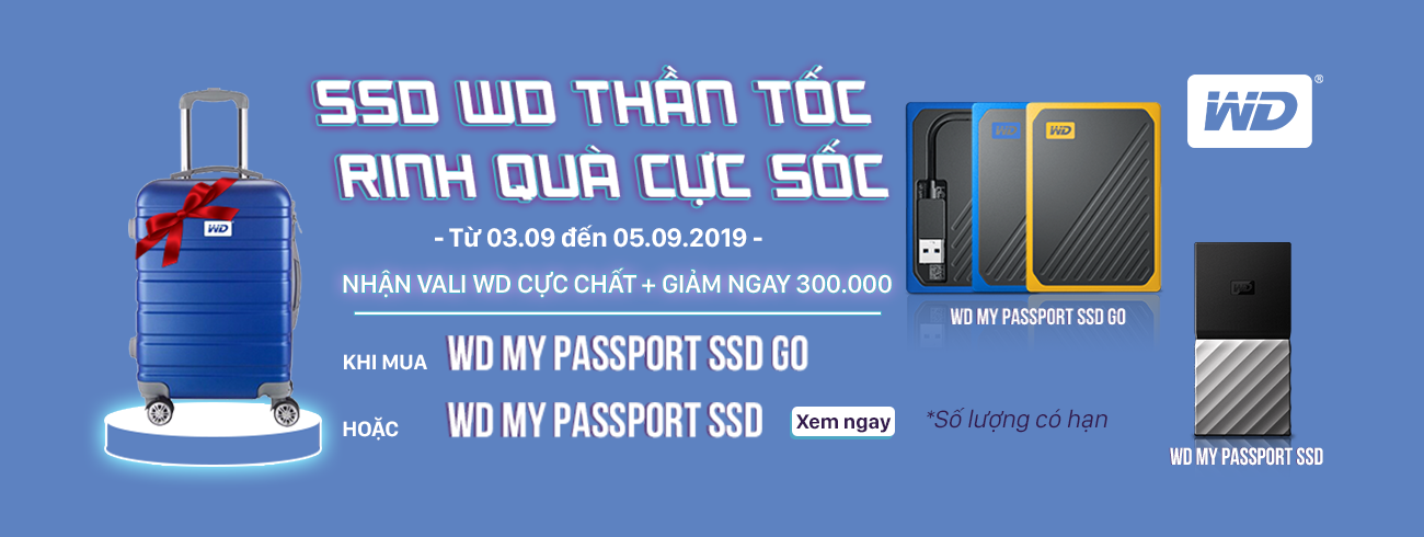 SSD WD THẦN TỐC - RINH QUÀ CỰC SỐC!!