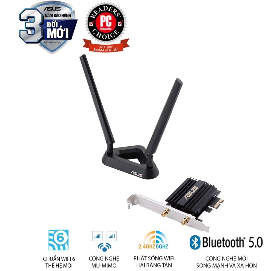 ASUS PCE-AX58BT - CARD MẠNG KHÔNG DÂY THẾ HỆ MỚI.