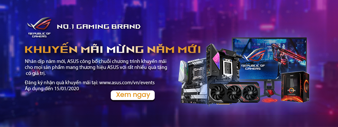 ASUS - KHUYẾN MÃI MỪNG NĂM MỚI!