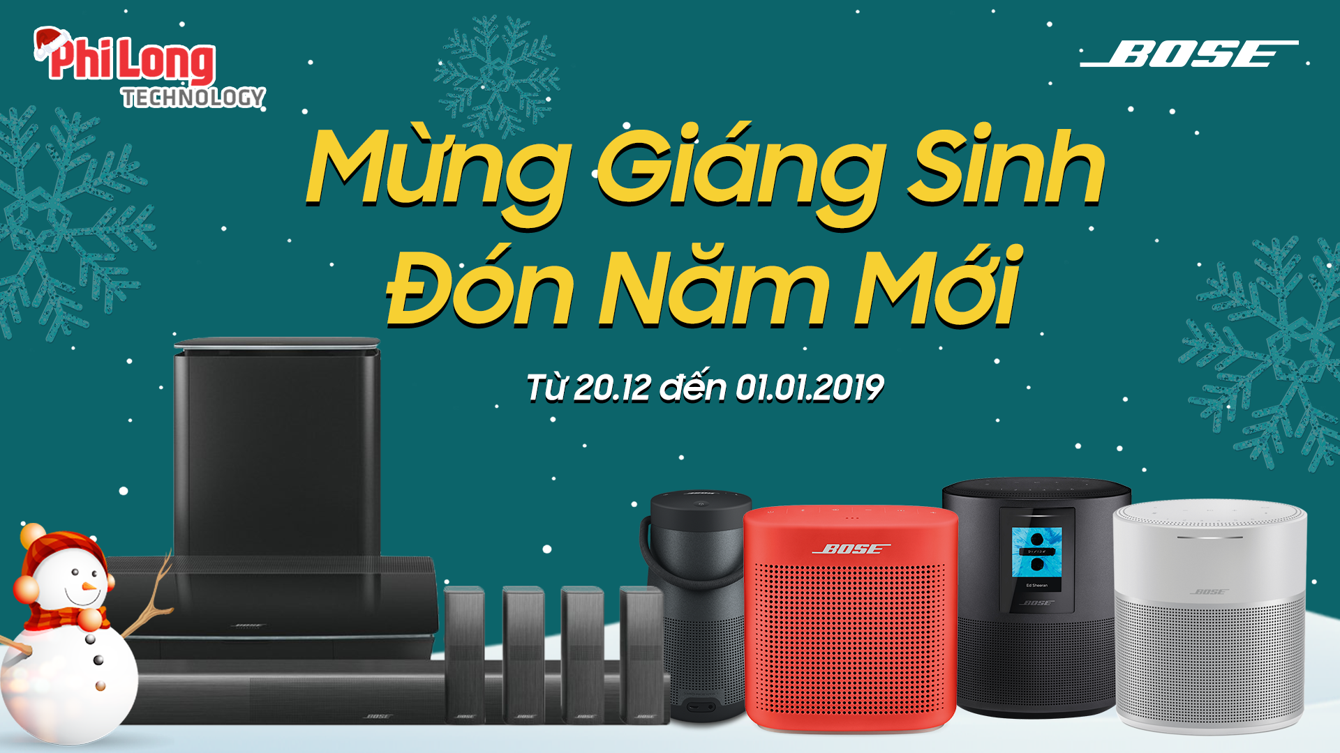 Mừng Giáng Sinh - Đón Năm Mới cùng BOSE