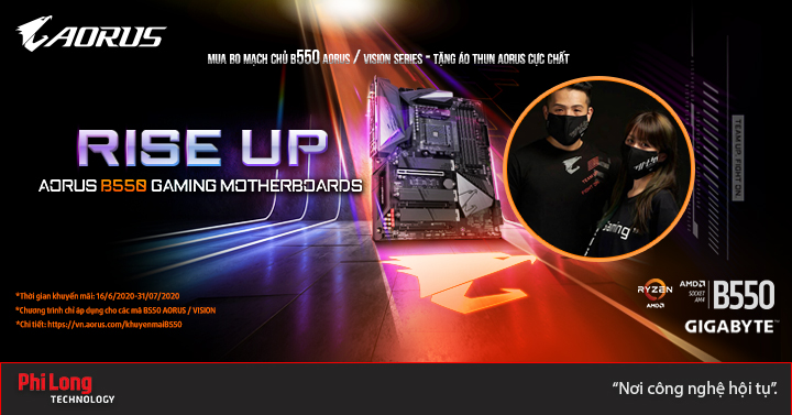 Mua bo mạch chủ B550 AORUS / VISION series - Nhận áo thun cực chất!