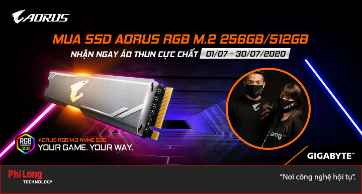 Mua SSD Aorus - Nhận ngay áo chất!