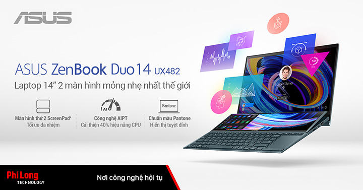 ASUS ZenBook Duo 14 UX482 – Chiếc laptop đến từ tương lai
