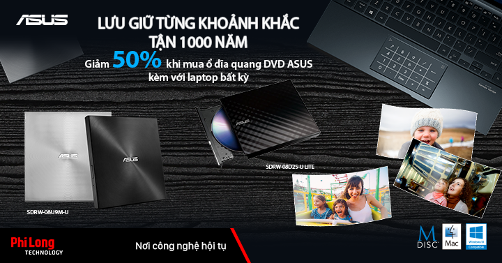 Lưu giữ khoảnh khắc cùng ODD Asus