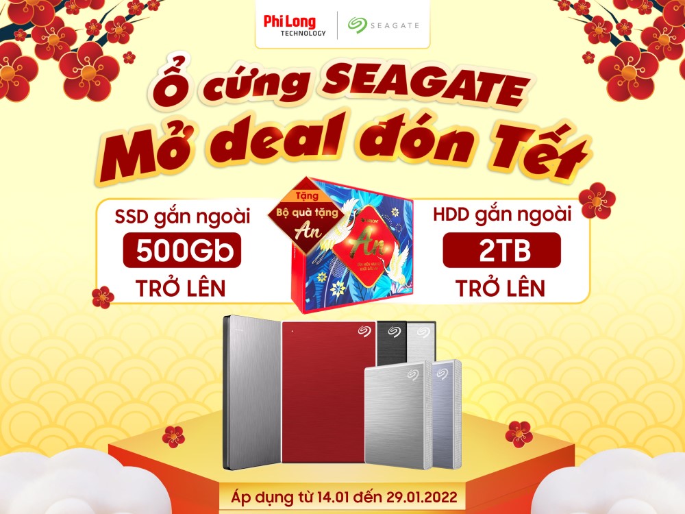 SẮM Ổ CỨNG SEAGATE -  SĂN QUÀ TẾT NGẬP TRÀN