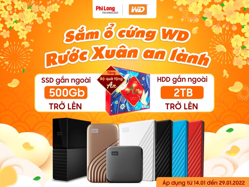 LƯU TRỮ THẢ GA CÙNG WD - RƯỚC QUÀ XUÂN AN LÀNH