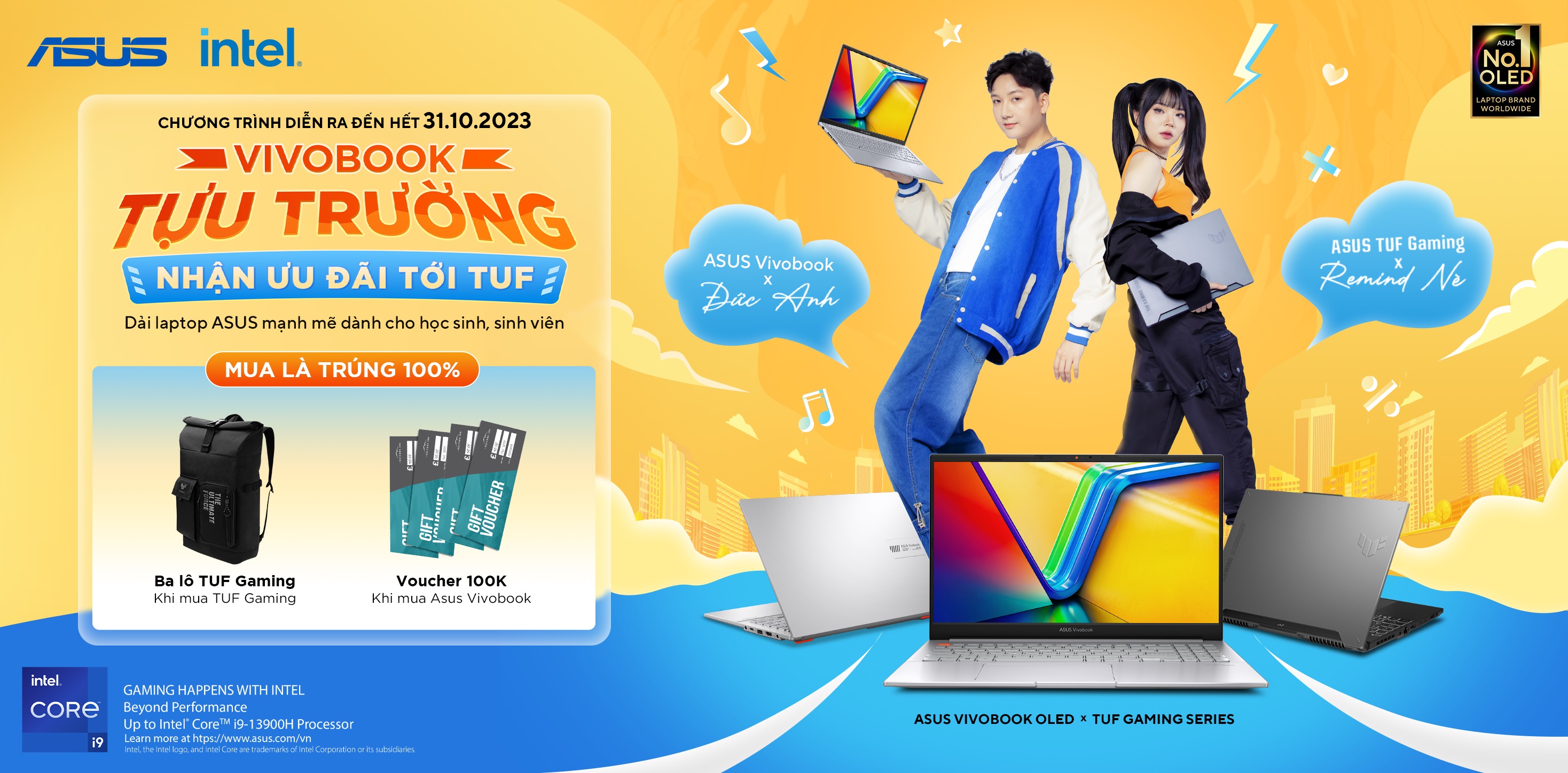[CTKM] VIVOBOOK TỰU TRƯỜNG - NHẬN ƯU ĐÃI TỚI TUF