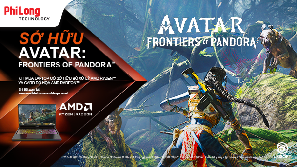 NHẬN AVATAR: FRONTIERS OF PANDORA VỚI LAPTOP CẤU HÌNH AMD