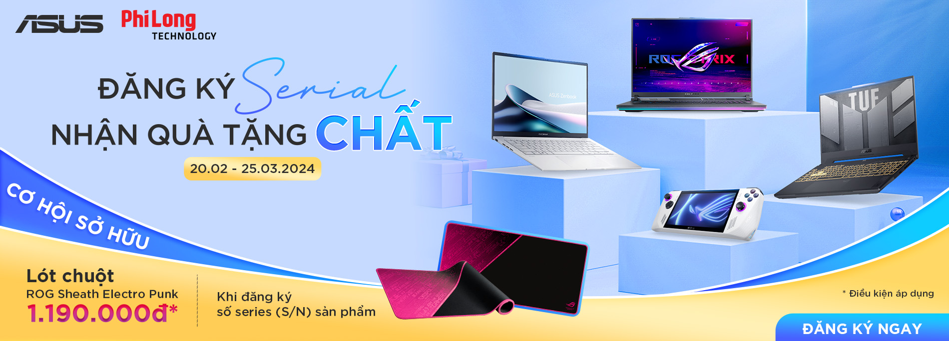 ĐĂNG KÝ SỐ SERIES - NHẬN QUÀ TẶNG CHẤT