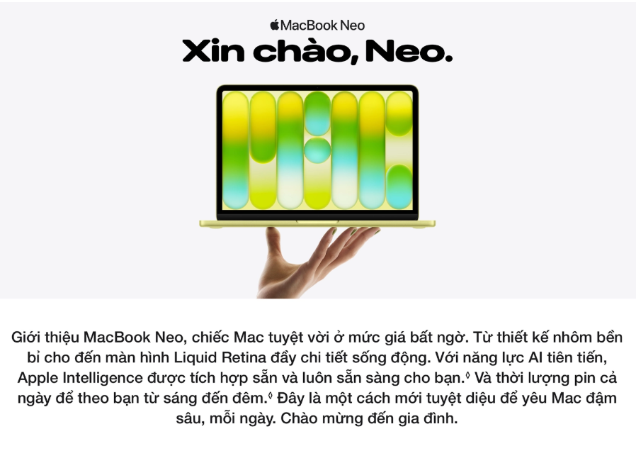 MacBook Neo 2026 – “Tân Binh” gây bão, liệu có đáng mua?