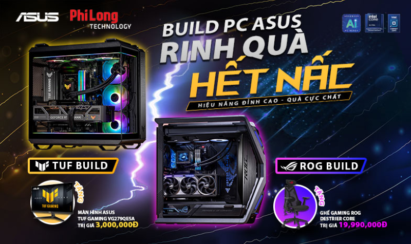 BUILD PC ASUS RINH QUÀ HẾT NẤC
