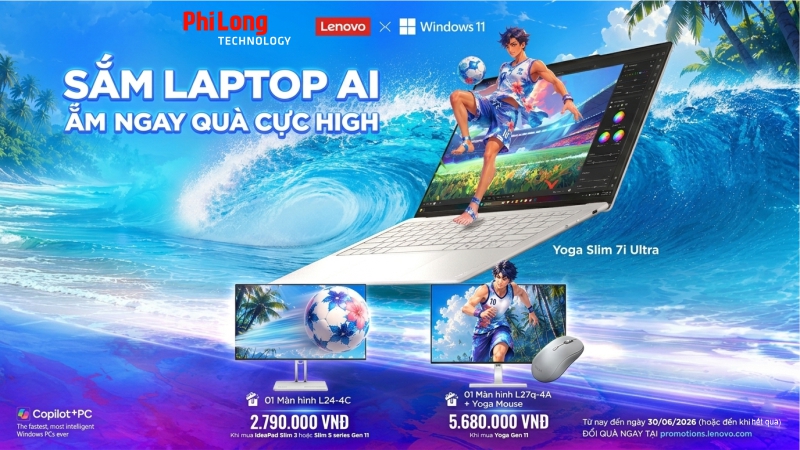 SẮM LAPTOP AI LENOVO - NHẬN QUÀ CỰC HIGH 