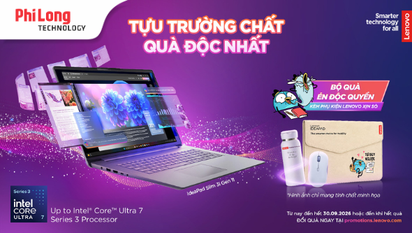 TỰU TRƯỜNG CHẤT – TRANG BỊ CHUẨN CÙNG LENOVO