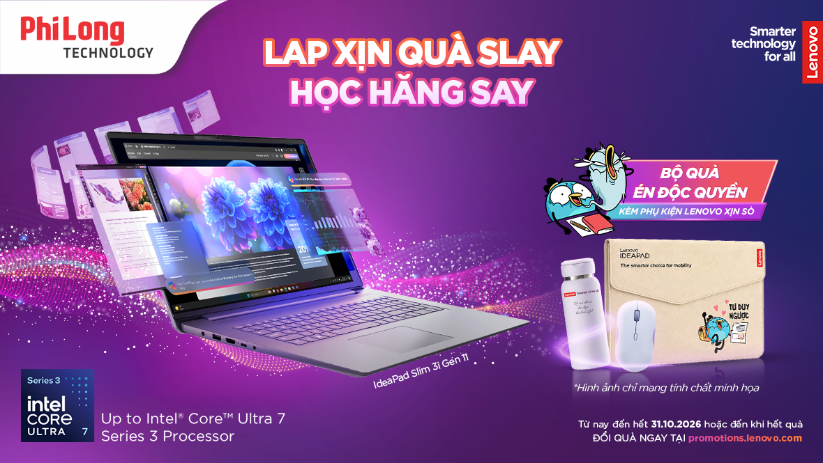 LAP XỊN QUÀ SLAY - HỌC HĂNG SAY CÙNG LENOVO