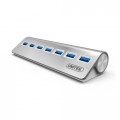 Bộ chia Hub USB 7 Port 3.0 Unitek Y3187 Aluminium ( vỏ nhôm/có cấp nguồn)
