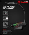 Micro Thu âm MARVO MIC 01 có đèn Led RGB (cắm cổng USB)