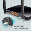 Router Wi-Fi 4G LTE TP-Link TL-MR6400 (2 Anten, Có Khe Cắm Thẻ SIM, Chuẩn N Tốc Độ 300Mbps ) 