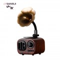 Loa di động không dây/Speaker bluetooth SANSUI T31 (Hình máy đĩa loa kèn)