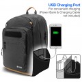 BALO CHỐNG SỐC TOMTOC TRAVEL  BACKPACK 15INCH/26L A76-E01D BLACK