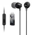 Tai nghe nhét tai SONY MDR-EX15APBZE (Jack 3.5, Màu Đen, Có Dây, Có Mic, Cable 1.2M)