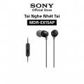Tai nghe nhét tai SONY MDR-EX15APBZE (Jack 3.5, Màu Đen, Có Dây, Có Mic, Cable 1.2M)