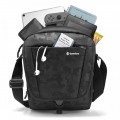 TÚI ĐEO CHÉO TOMTOC  FUNCTIONAL   IPAD/TABLET 7-11INCH BLACK A02-002D