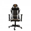 Ghế Game E-DRA MARS EGC202 BLACK WHITE (Chân Xoay/Đệm Lưng/Cổ)