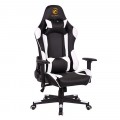 Ghế Game E-DRA MARS EGC202 BLACK WHITE (Chân Xoay/Đệm Lưng/Cổ)