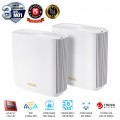 Bộ Mesh Wifi ASUS XT8 WiFi 6 2 PACK (Chuẩn AX6600, 3 băng tần, AiProtection, Parental Control)