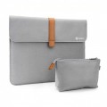 TÚI CHỐNG SỐC TOMTOC ENVELOPE + POUCH 13 INCH GRAY (A19-B01S)
