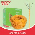 Cáp Mạng Nguyên Thùng CAT6 AIPOOLINK OFC 23A WG (305M/cam)