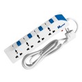 Ổ cắm điện MPower MP-245S 5met White (4AC/4 công tắc/2500W)