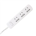Ổ cắm điện Pisen 003 PSCXB-01U (EP) White (3AC 3 chấu+2USB/3met/4 công tắc)