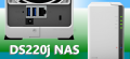 Thiết Bị Lưu Trữ NAS SYNOLOGY DISKSTATION DS220J (512MB, 2 BAY, LAN, Max 32TB )