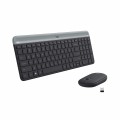 Bộ combo bàn phím chuột không dây Logitech MK470 slim màu đen, kết nối wireless 2.4G