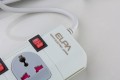 Ổ Cắm Điện ELPA ESU-HK33 3xAC 3 chấu, 3M, 1 Công tắc, 2xUSB2.1A, 2500W,WH