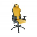 Ghế Game E-DRA EGC205 MIDNIGHT YELLOW (Chân xoay, có kê lưng + kê cổ, màu sắc thời thượng, sang trọng)
