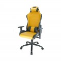Ghế Game E-DRA EGC205 MIDNIGHT YELLOW (Chân xoay, có kê lưng + kê cổ, màu sắc thời thượng, sang trọng)