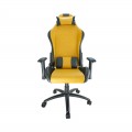 Ghế Game E-DRA EGC205 MIDNIGHT YELLOW (Chân xoay, có kê lưng + kê cổ, màu sắc thời thượng, sang trọng)