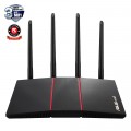 Bộ Phát Wifi ASUS RT-AX55, 2 băng tần AX1800, Wifi-6, AiMesh, WIFI Mesh, MU-MIMO, AiProtection) Hàng chính hẫng 